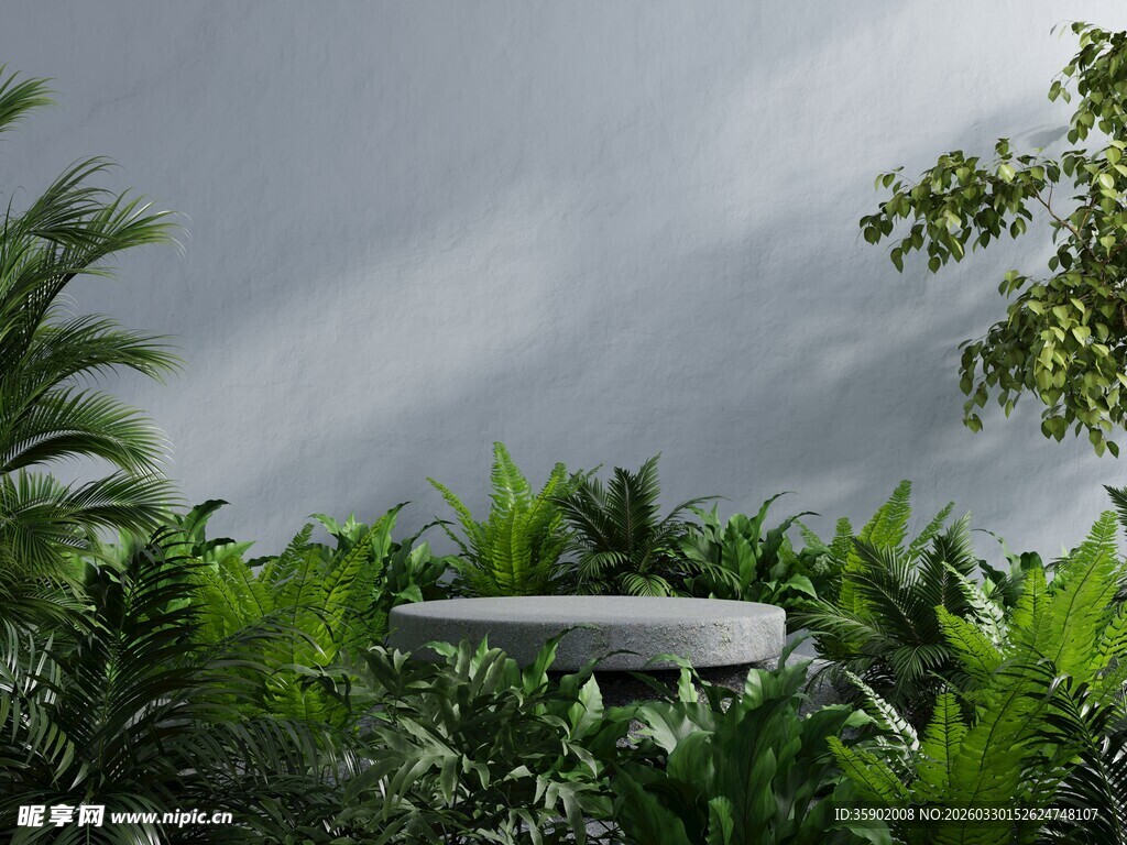 雨林中的现代景观装置