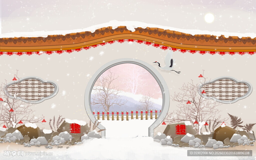 圣诞主题室内装饰场景