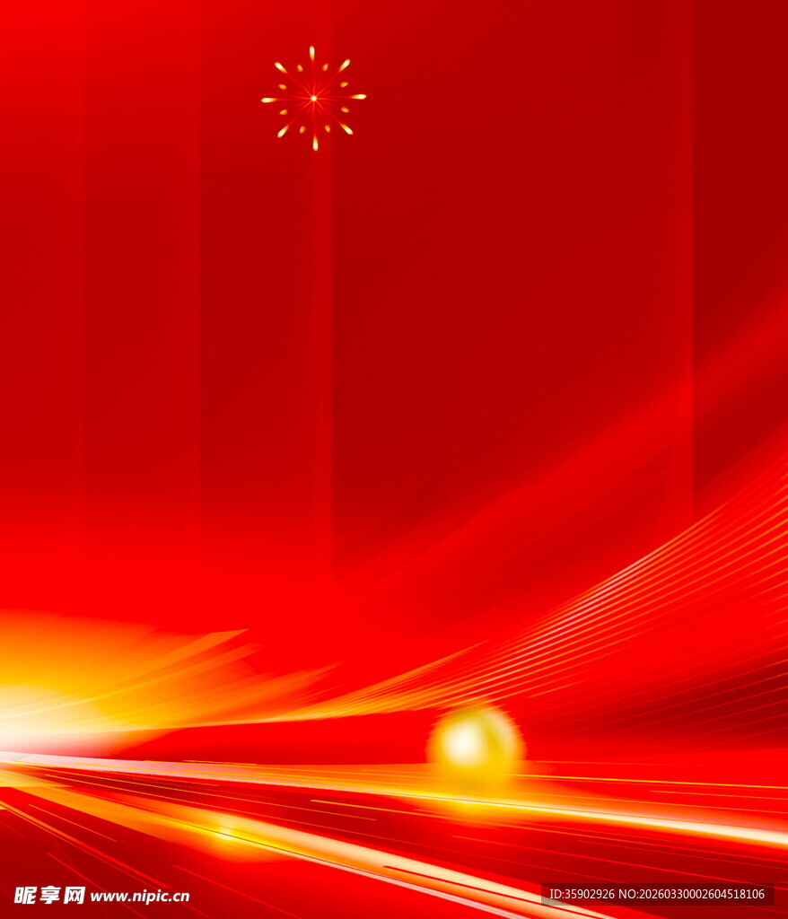 红色炫光背景璀璨视觉