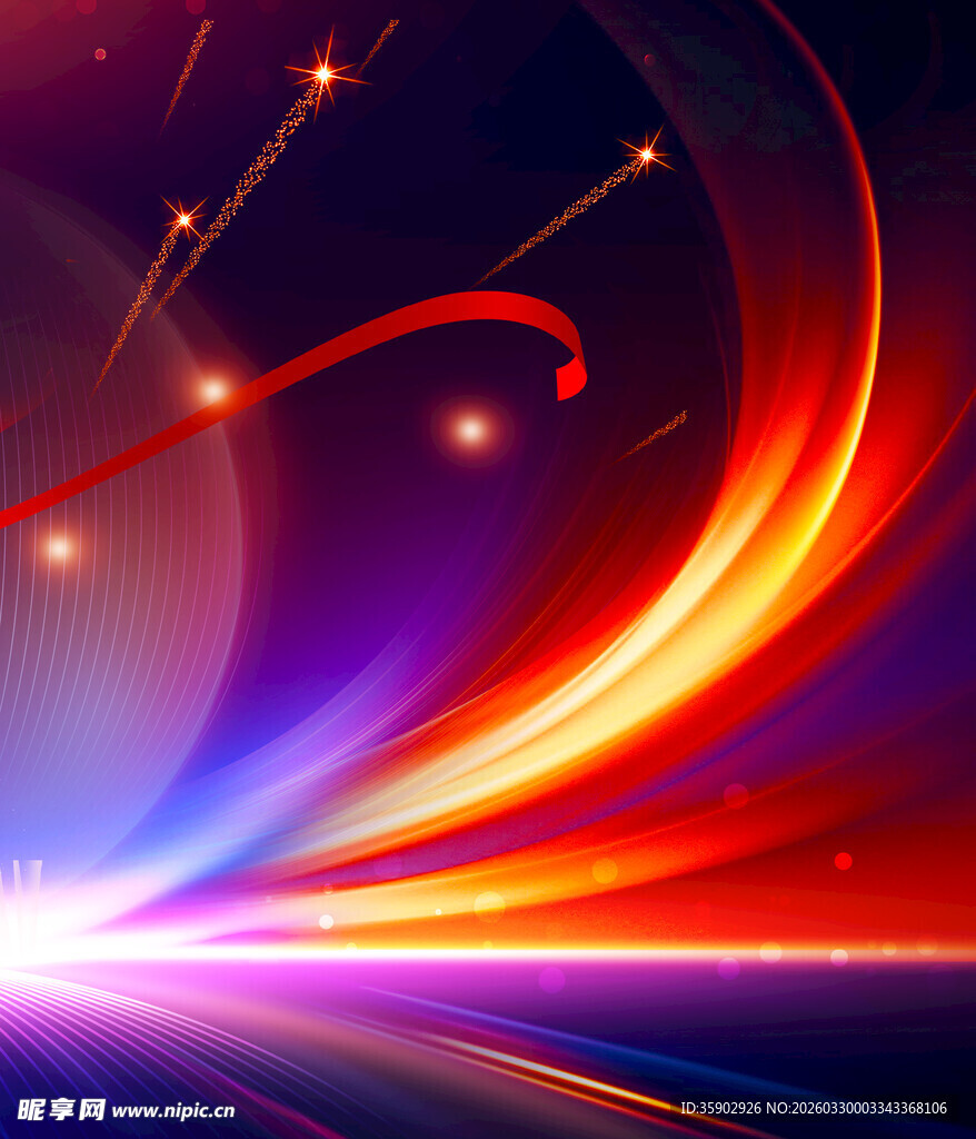 绚丽流光背景图