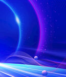 梦幻蓝紫科技感背景画面