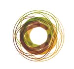 多彩环形线条抽象图案