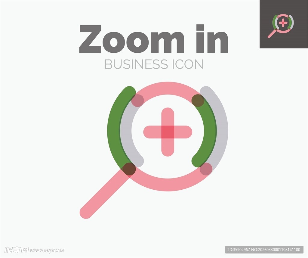 放大镜图标设计元素