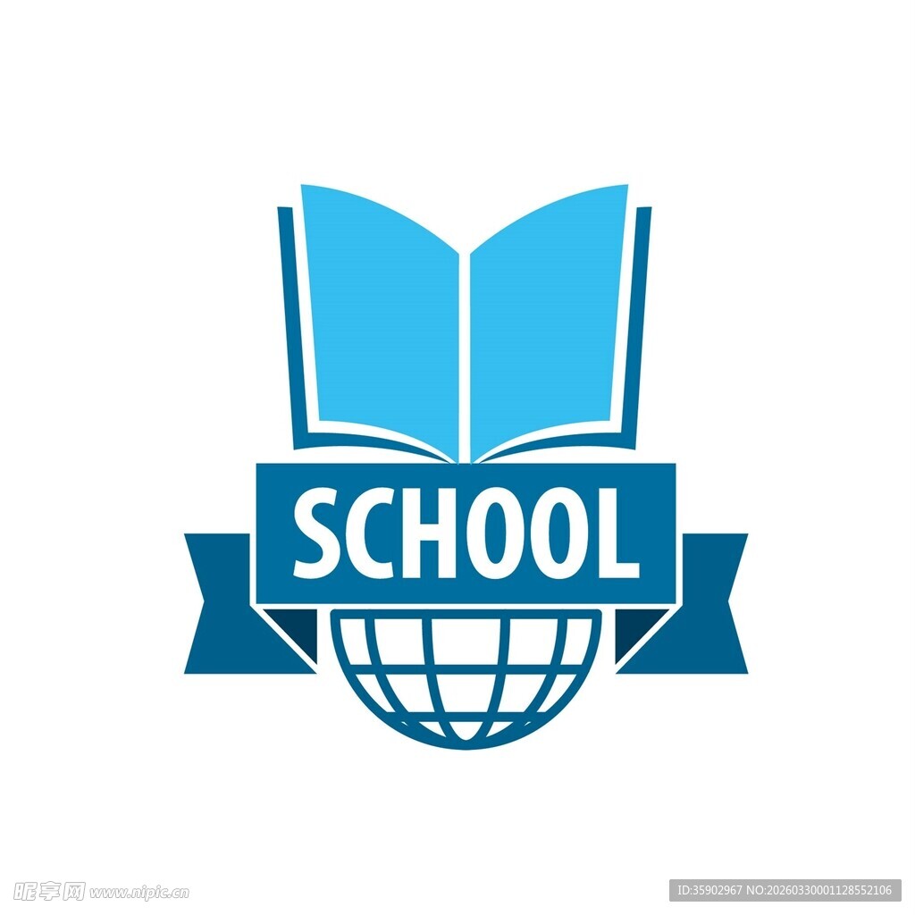 学校教育标志图标