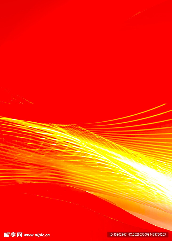 红色动感光芒背景图