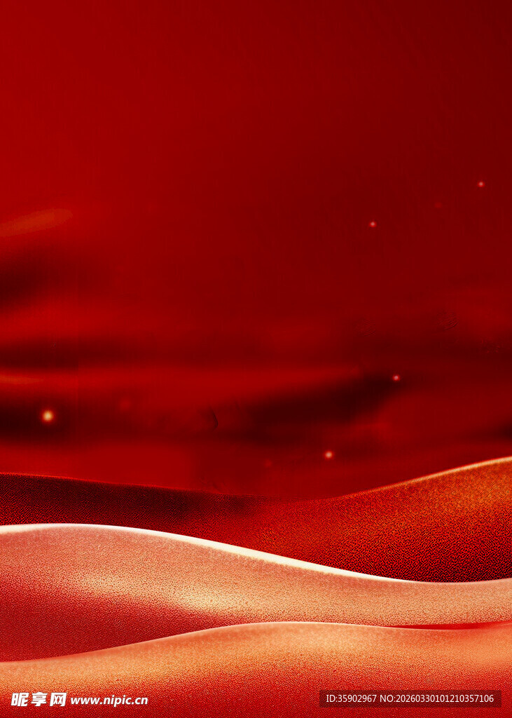 红色流动质感背景画面