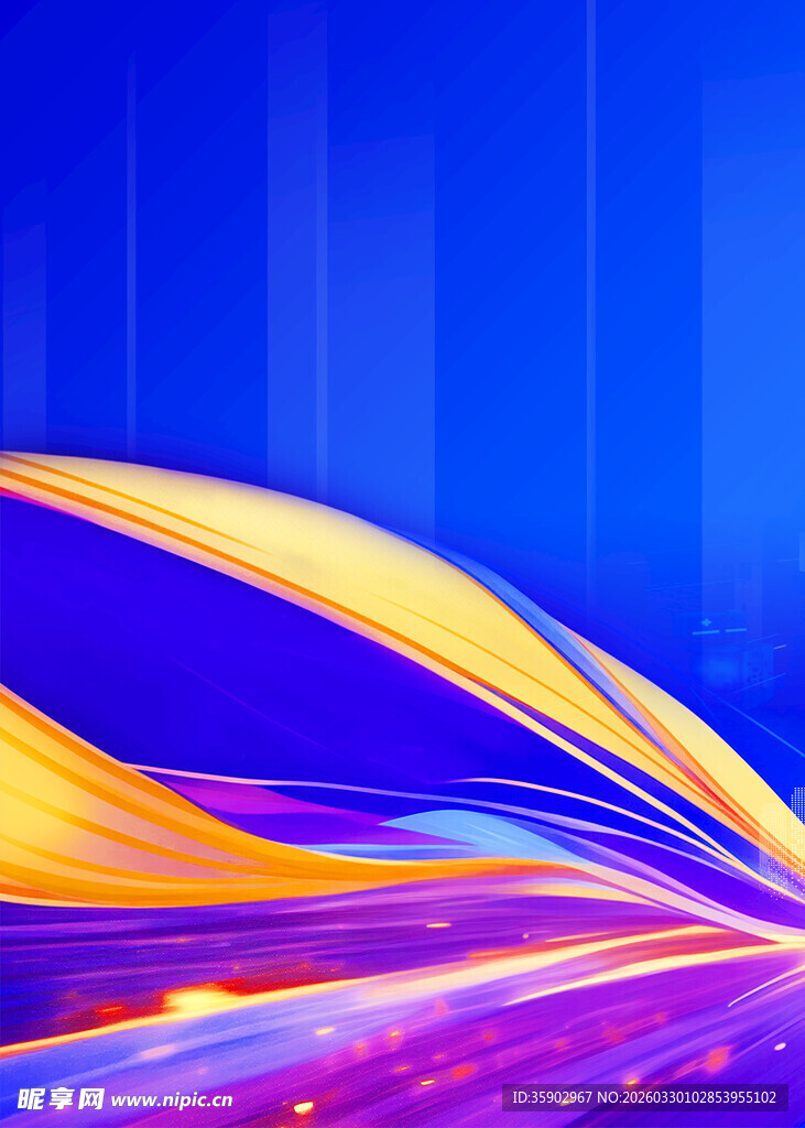 绚丽动感线条背景图