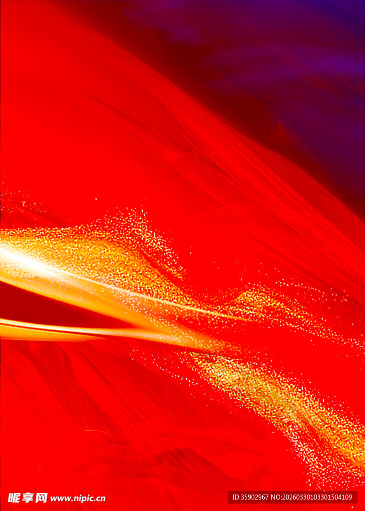 红色动感抽象艺术画面