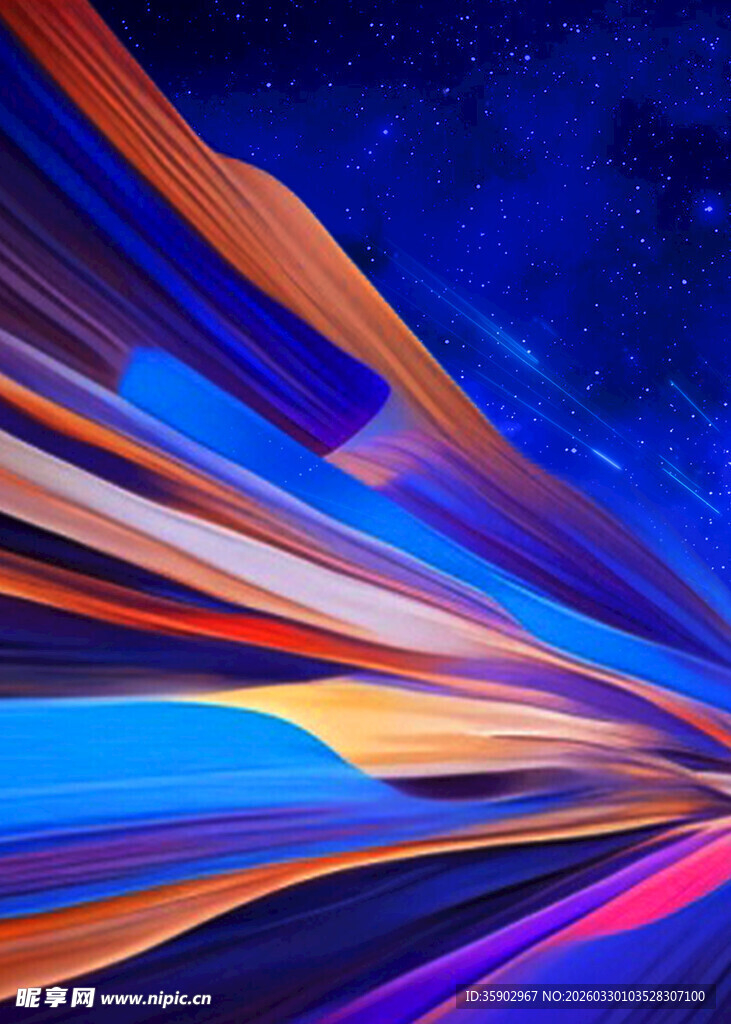 绚丽多彩的抽象线条图案