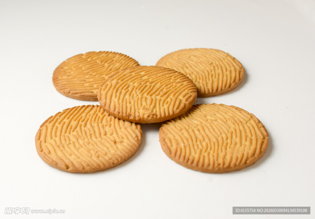 美味圆饼干特写