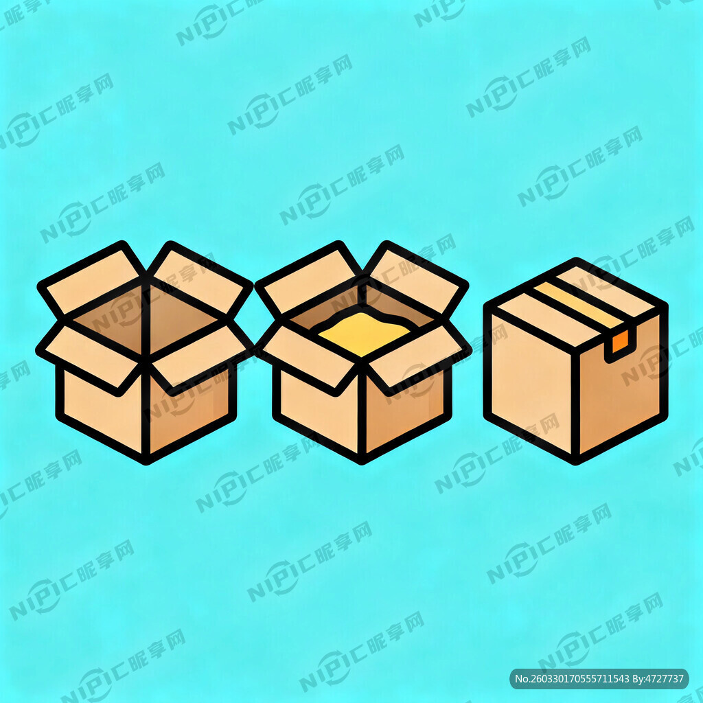 生成一套偏平化箱子