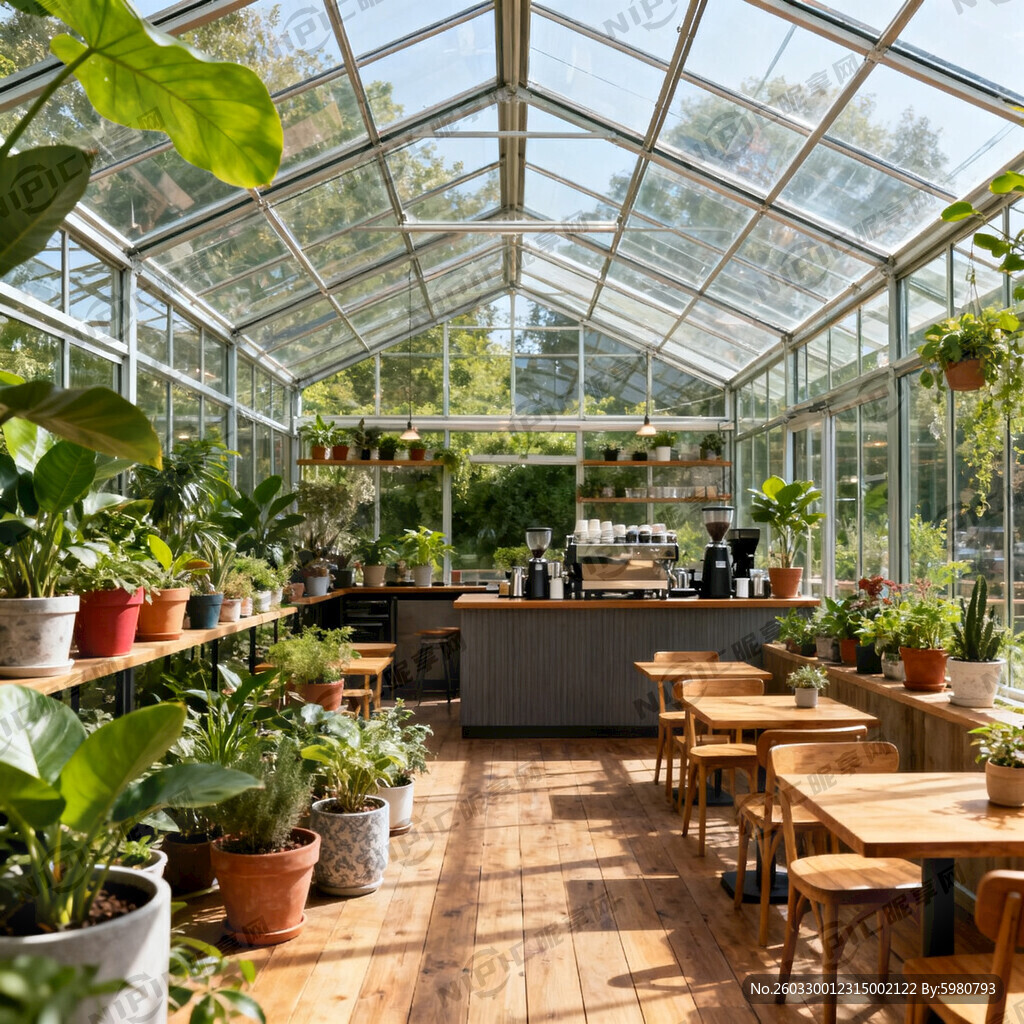 一座20米长20米宽4米高的玻