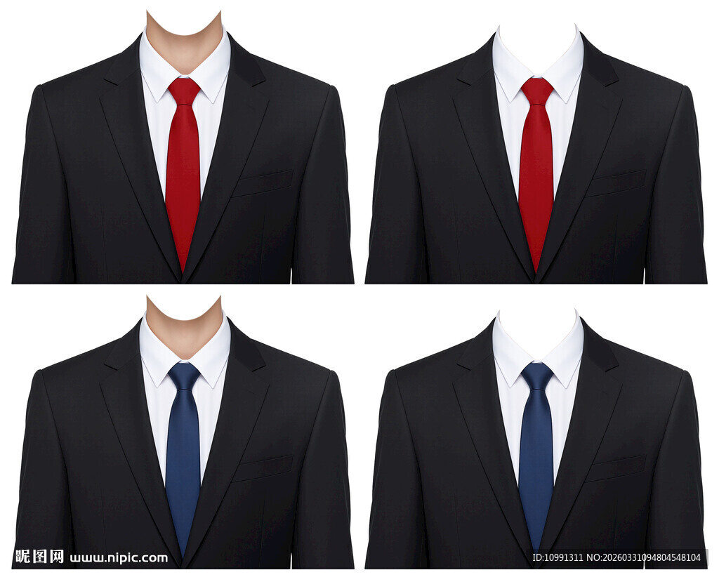 男证件照西装正装衣服素材