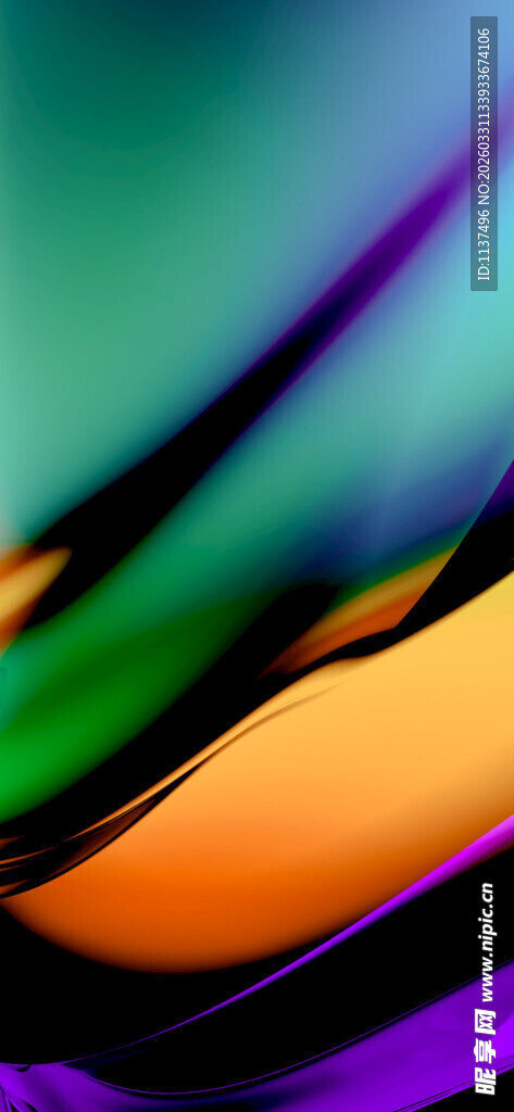 多彩抽象流体图案