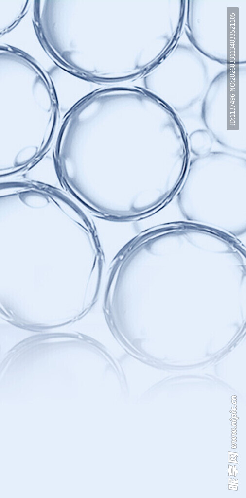 透明气泡特写