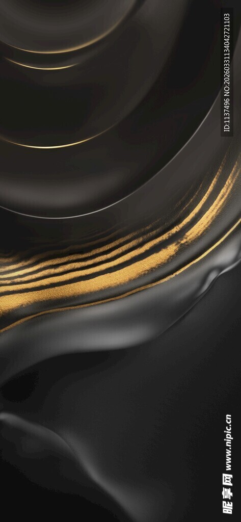 黑金流动质感背景图案