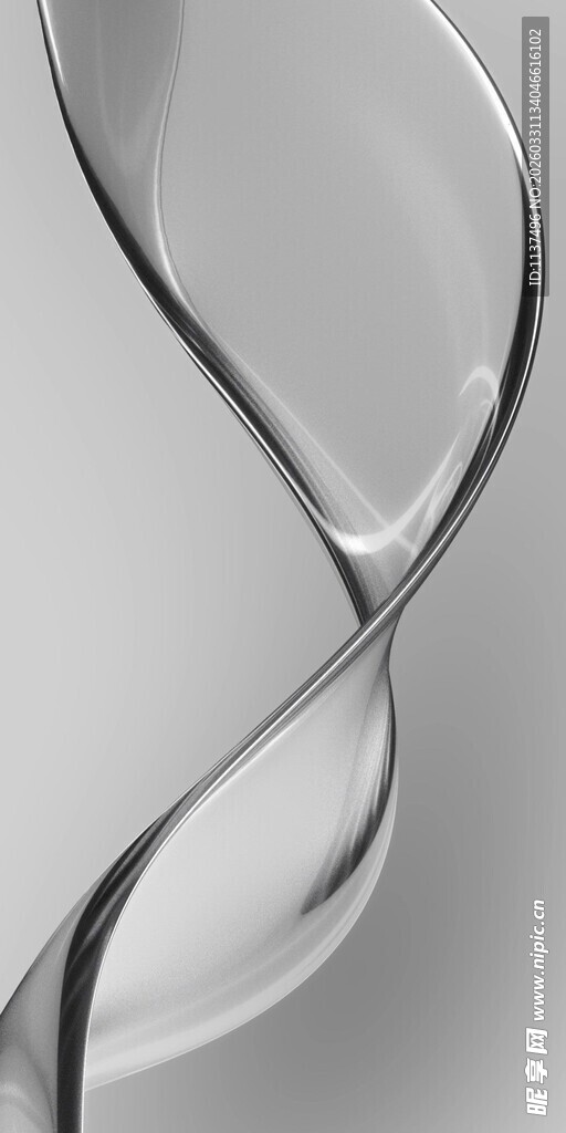 透明螺旋曲线艺术造型