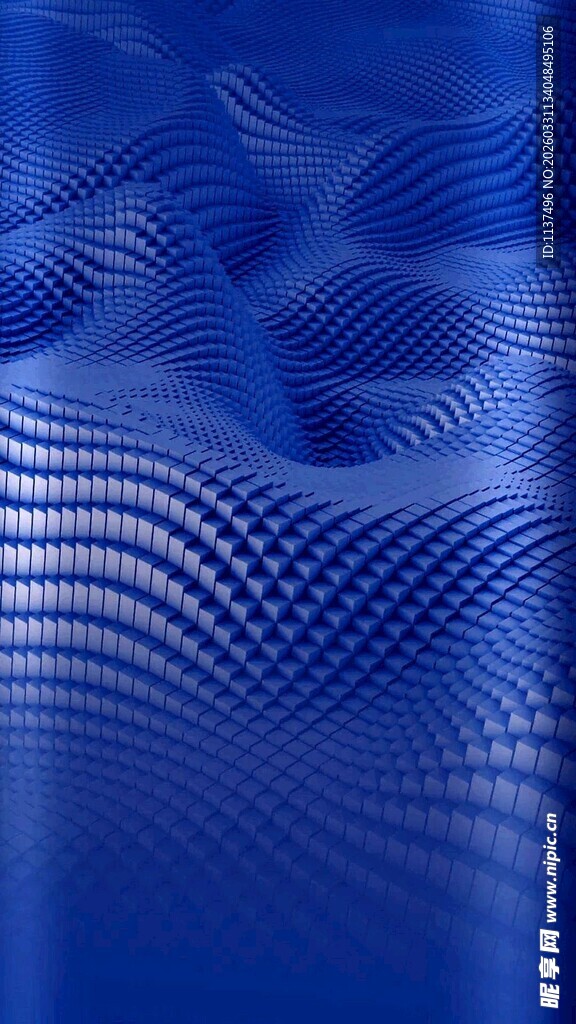 蓝色波纹抽象背景图案