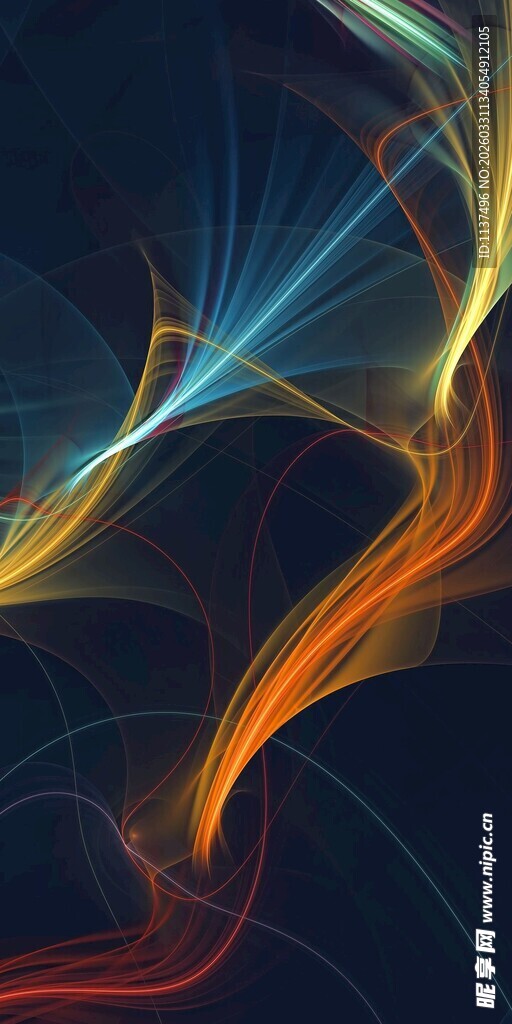 绚丽动感光线抽象背景图