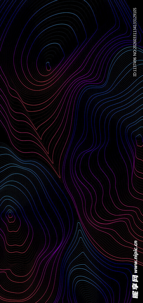 抽象紫黑色波纹图案