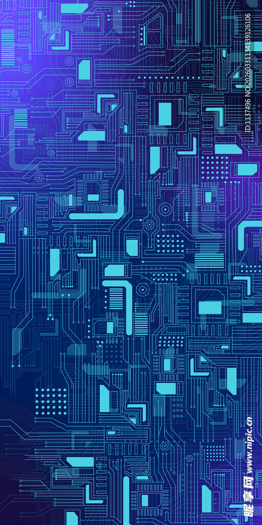 科技感蓝色代码背景图案