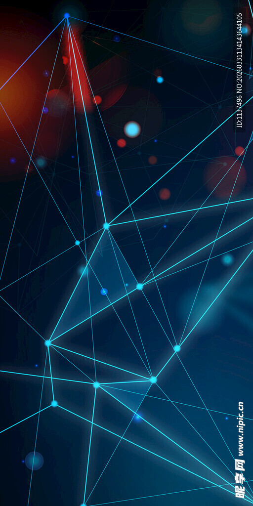 科技感线条网络背景图