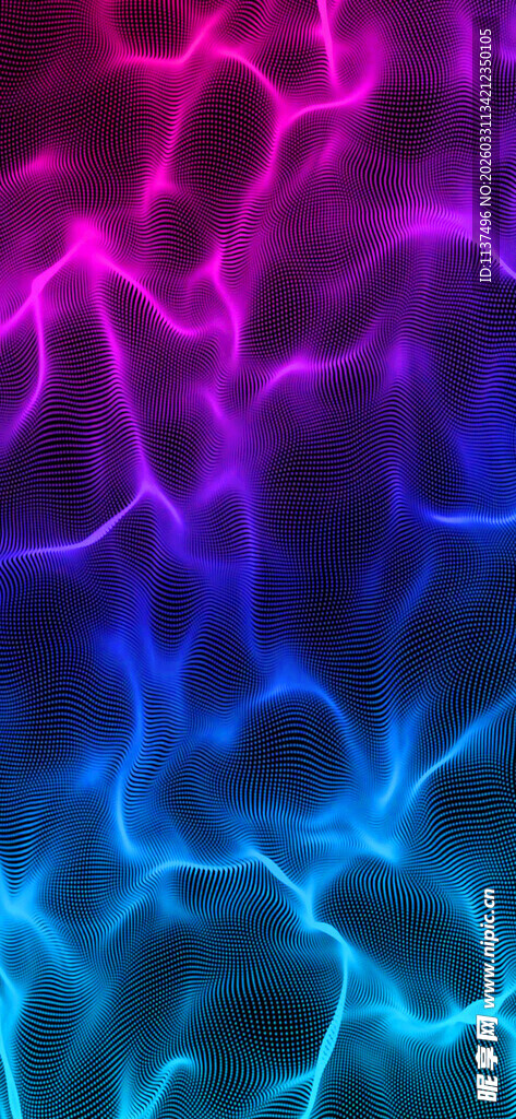 梦幻炫彩渐变波纹背景