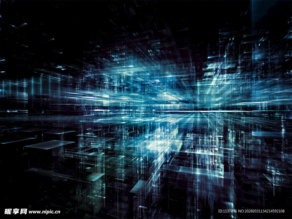 科技感十足的虚拟数字场景