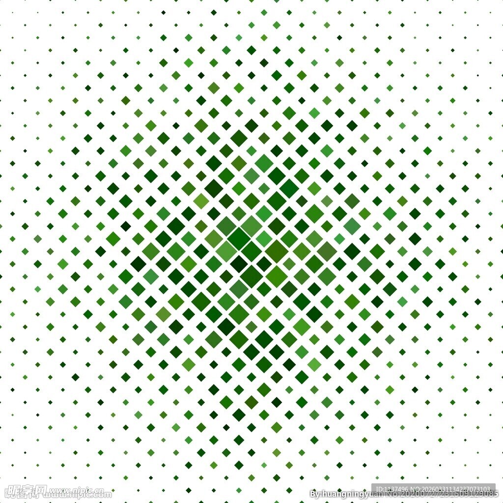绿色半色调点阵图案