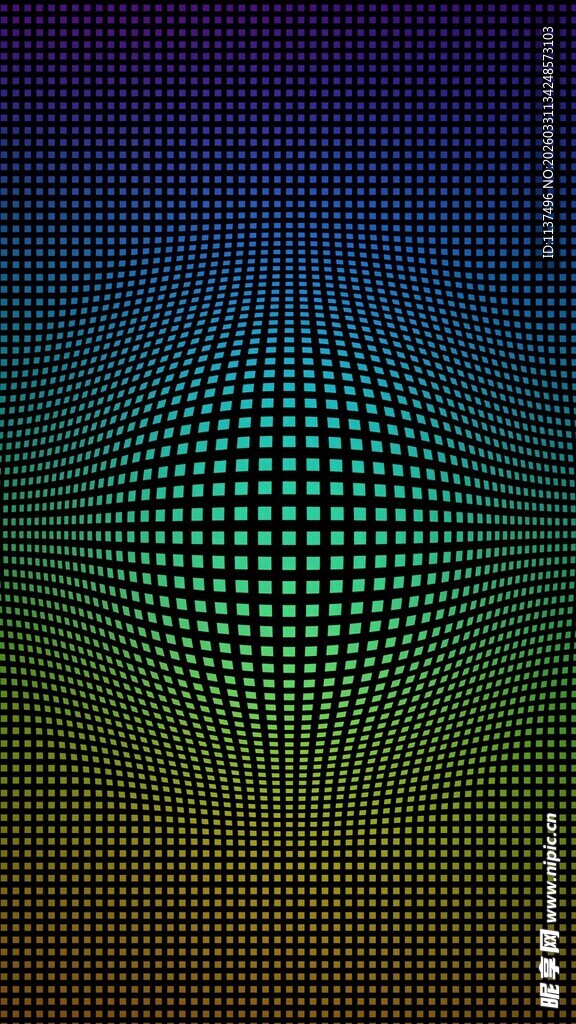 渐变网格球体背景图案