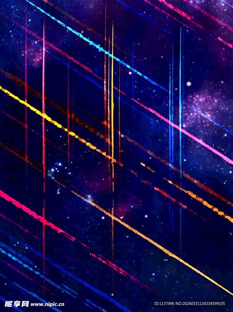 炫彩线条宇宙背景图