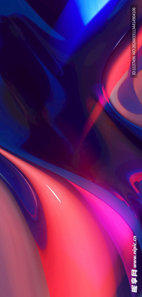 炫彩流动光影抽象背景图