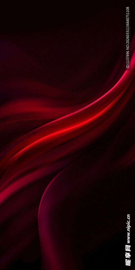 红色动感线条抽象背景图