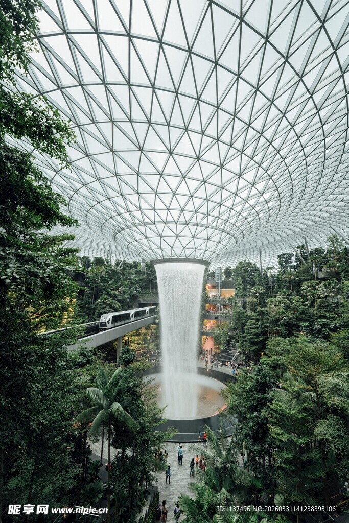 新加坡星耀樟宜的绿植穹顶