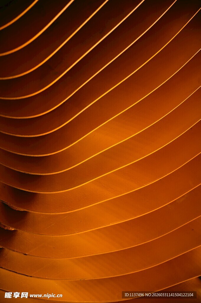 橙色线条构成的抽象图案