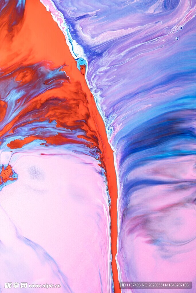 梦幻色彩流体艺术画面