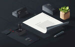 VI样机 简约桌面文具办公用品