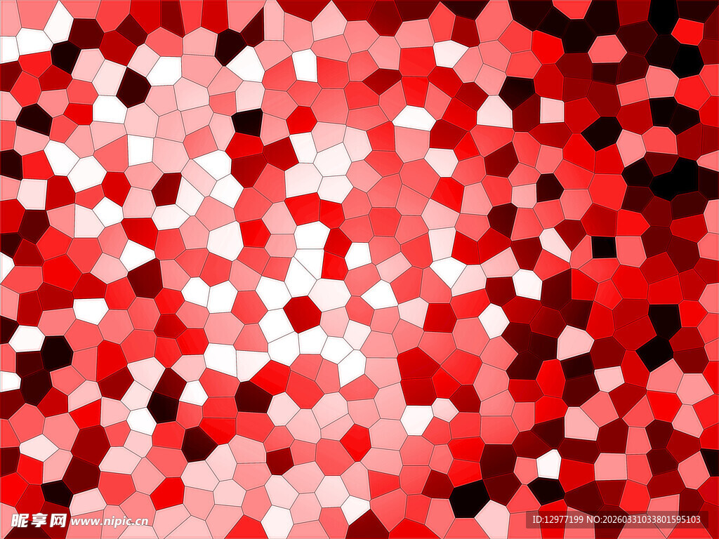 红色多边形抽象背景图案