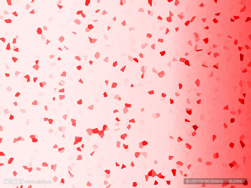 渐变粉色爱心散布背景