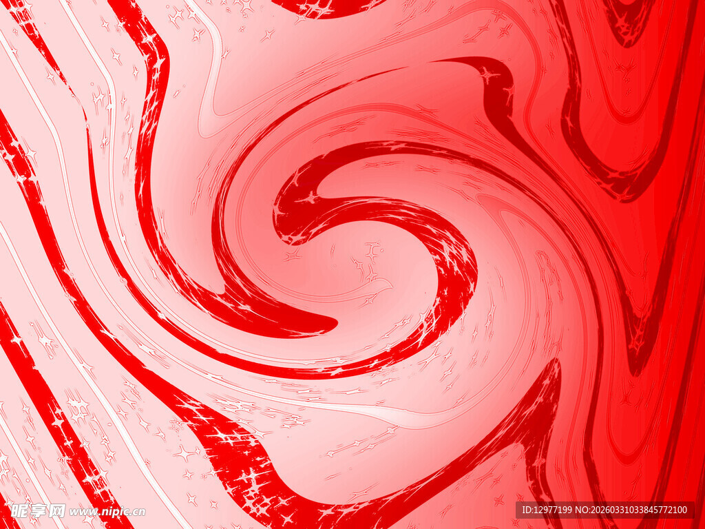 红色漩涡纹理艺术图案