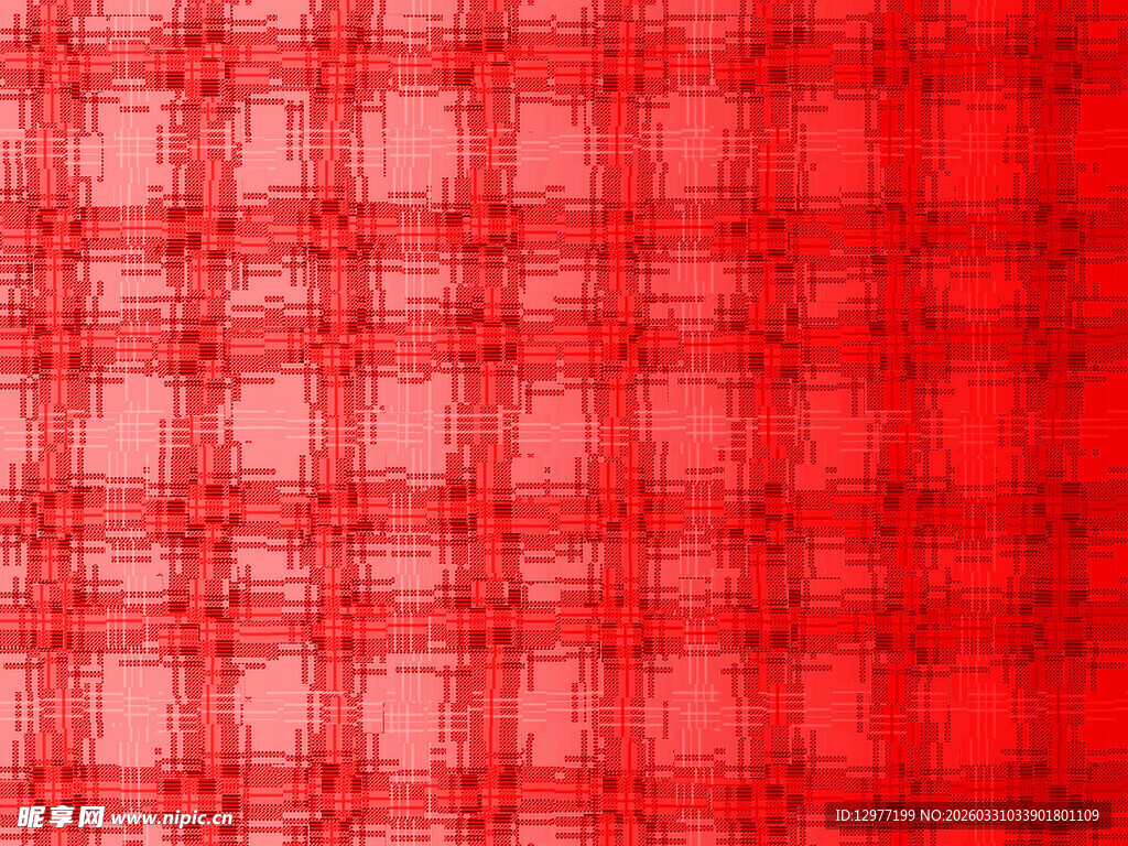 红色格纹纹理背景图