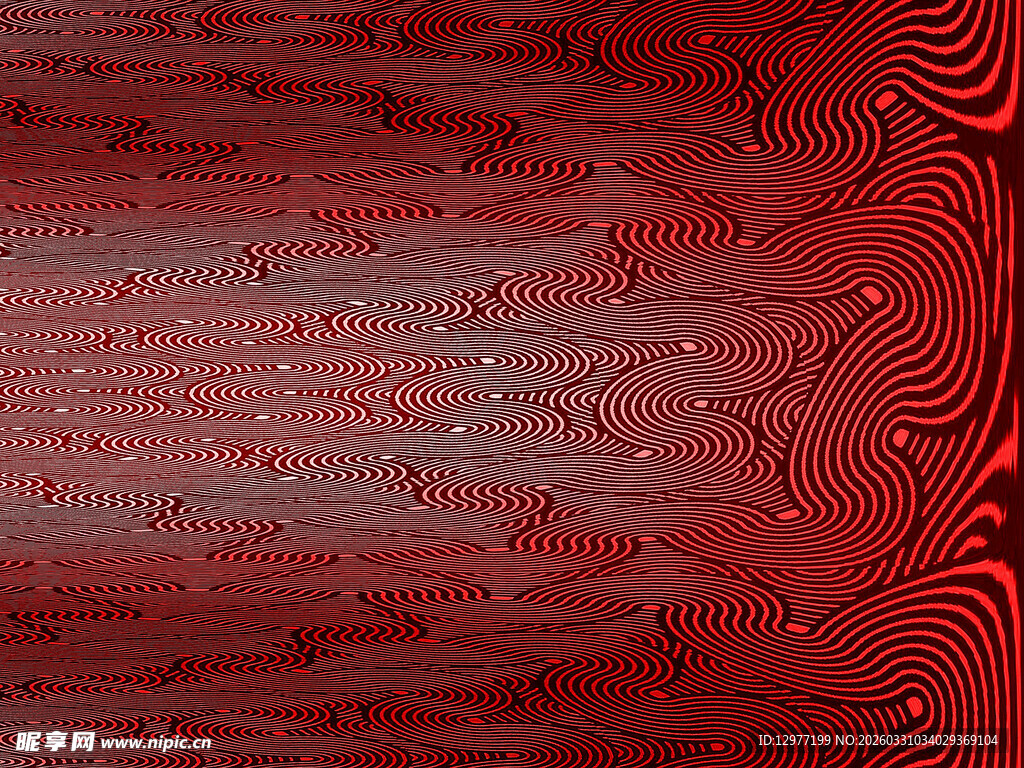 红色波纹纹理背景图案