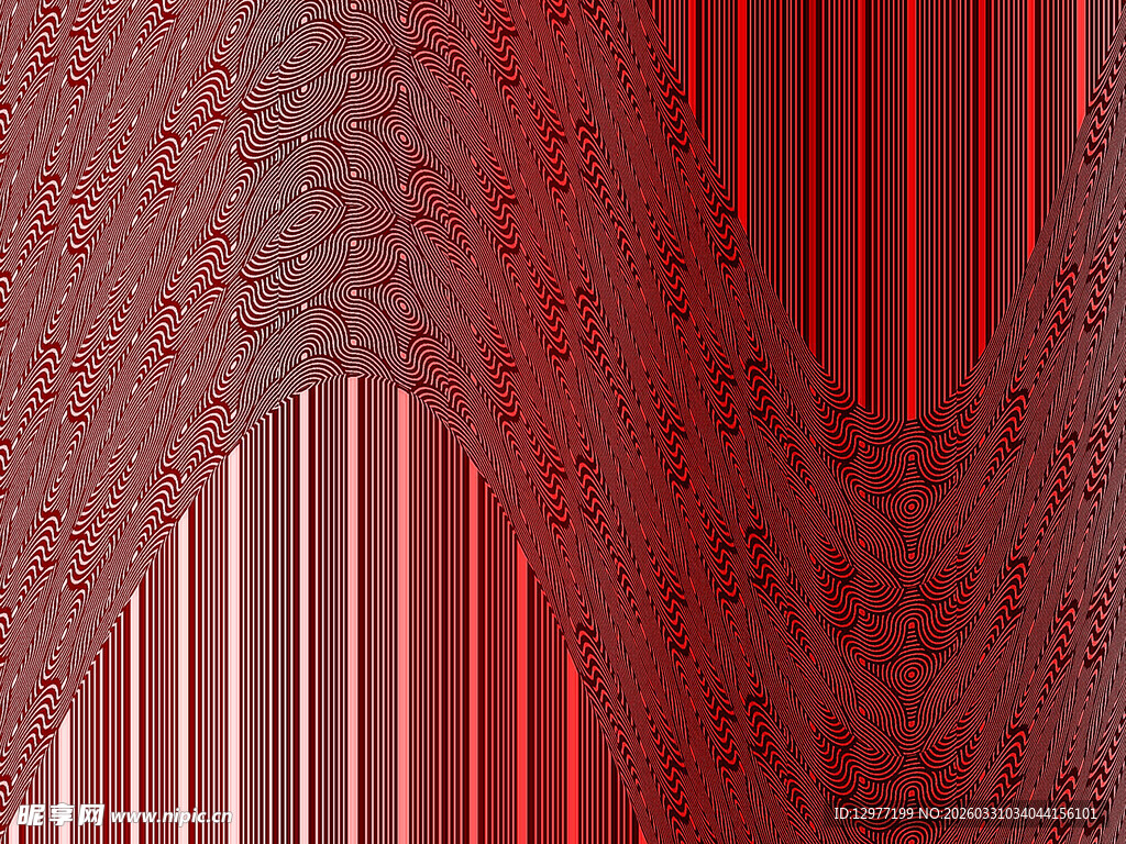 红色条纹渐变抽象背景图