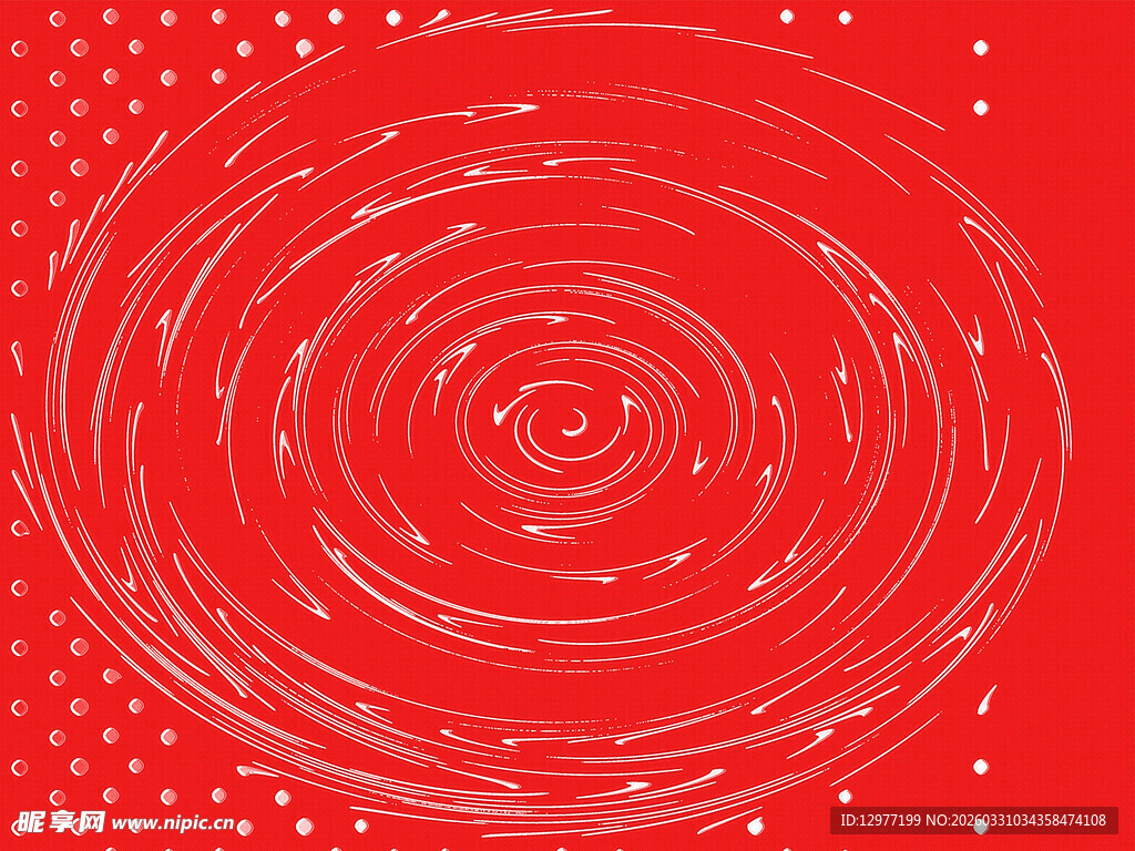红色旋涡线条背景图案