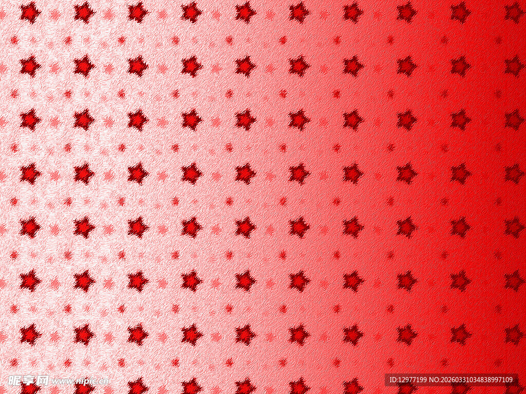 红色渐变星星图案背景