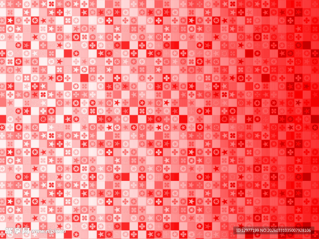 红色渐变像素风背景图案
