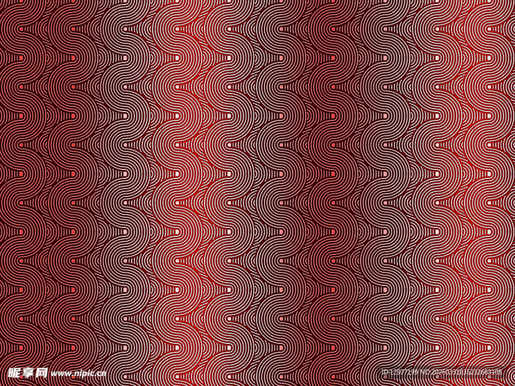 红色渐变锯齿纹理图案