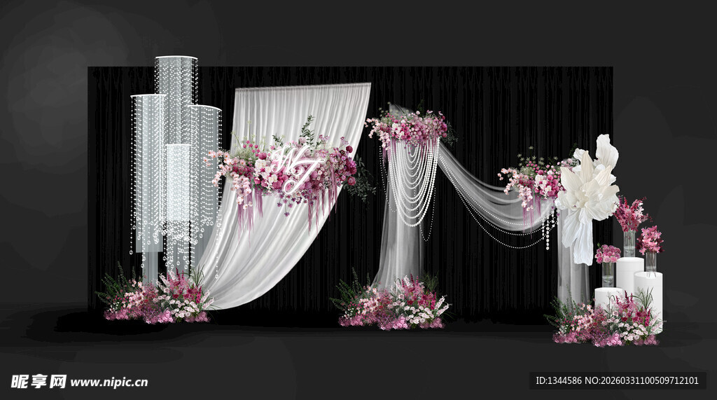 浪漫婚礼拱门装饰设计