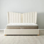 简约米白色软包床具