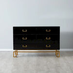 黑金风格抽屉柜